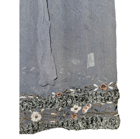 Sheer Embroidered Boho Chic Top - Picture 2 of 5
